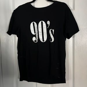 90s black graphic tee